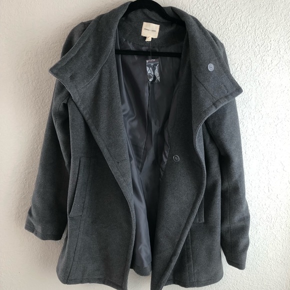 Double breasted dark gray wool jacket - Picture 5 of 5